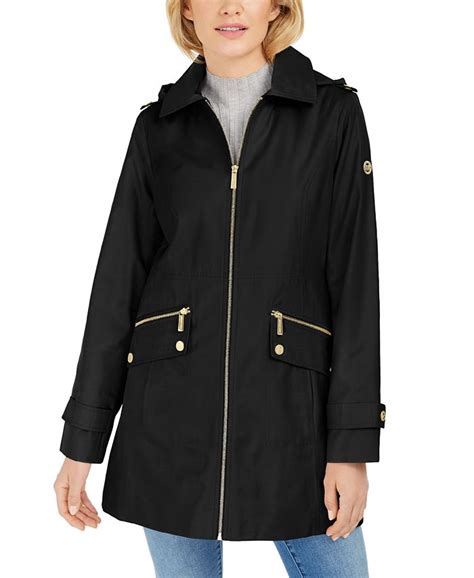 michael kors rain trench coat|michael kors winter coat women.